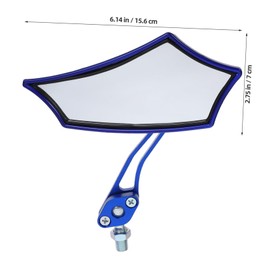 CHILDWEET 1set Motorcycle Rearview Mirrors Handlebar Mirrors for Electric and Scooters High Definition Viewing Angles Easy Installation