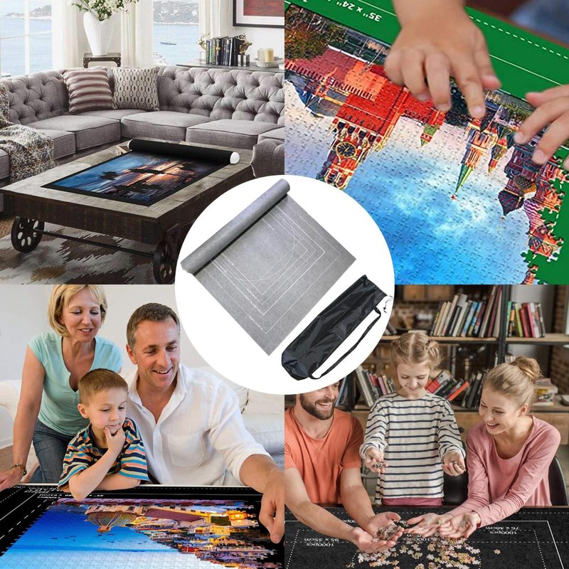 Jigsaw Puzzle Roll Mat Large Capacity 55inX 39in Puzzle Storage