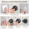 Ninth Five Shower Suction Cup Hooks, Heavy Duty Bathroom Wall