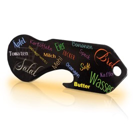 Code24 Shopping Trolley Remover with Shopping List Motif, Key Ring with Shopping Token and Key Finder