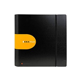 Exacompta Exafile Lever Arch File Recycled Polypropylene Elasticated Pockets and Pad A4 Black Ref 53534E