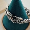 ULLMYYL Men’s Titanium Cuban Link Bracelet, Dragon & Snake Pattern