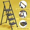 KINGRACK Step Ladder 4 Step Folding, 900lbs 4 Step Ladder