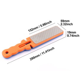 HOMESOM Diamond Sharpening Stone，Double-Side Diamond Knife Sharpening Stone #320/800 for Kitchen Knives Scissors Garden Tools