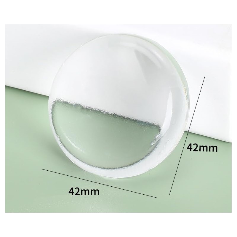 WLERIR Clear Door Knob Wall Protector, 6 Pack, Self-Adhesive Rubber