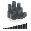 Zmbroll 235 Pcs ABS Black Round Gasket Outer Diameter 7mm
