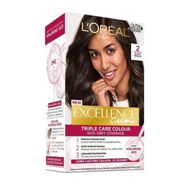 L'Oreal Excellence Creme 2 Black Brown Hair Colour