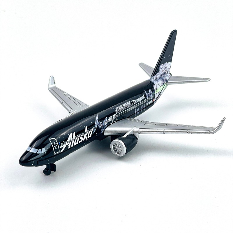 WngAur Alaska Airplane Model, Die-cast Metal Model Planes with Plastic