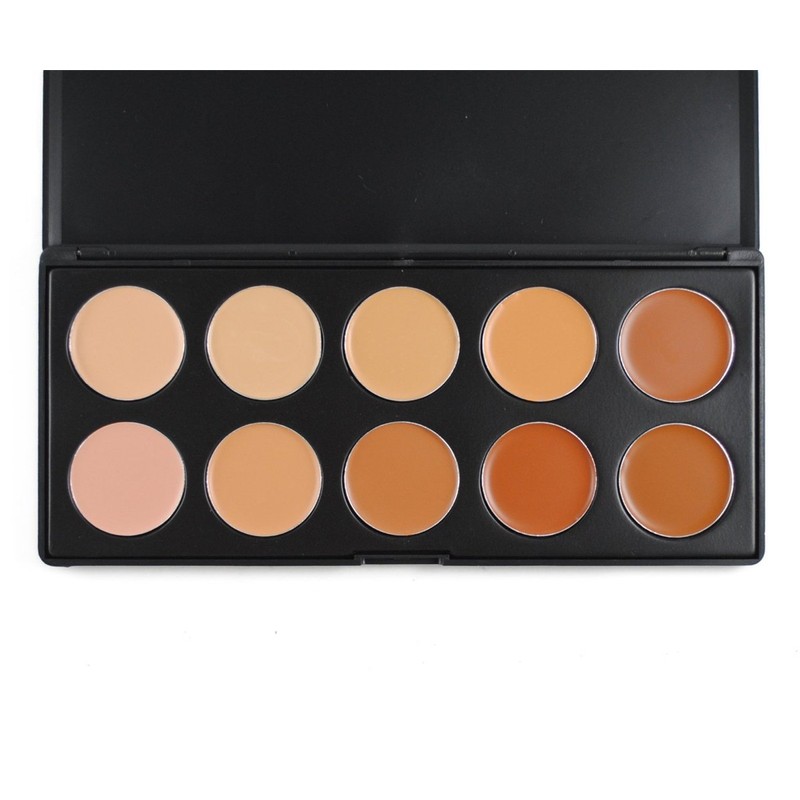 10 Colors Cream Contour Face Concealer Palette, FantasyDay Long Lasting