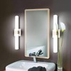 ZUZITO 24in Modern Bathroom Vanity Light, 3CCT Dimmable Nickel LED