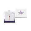Shrieking Violet 18ct Gold-Plated Long Real Flower Pendant Necklace -
