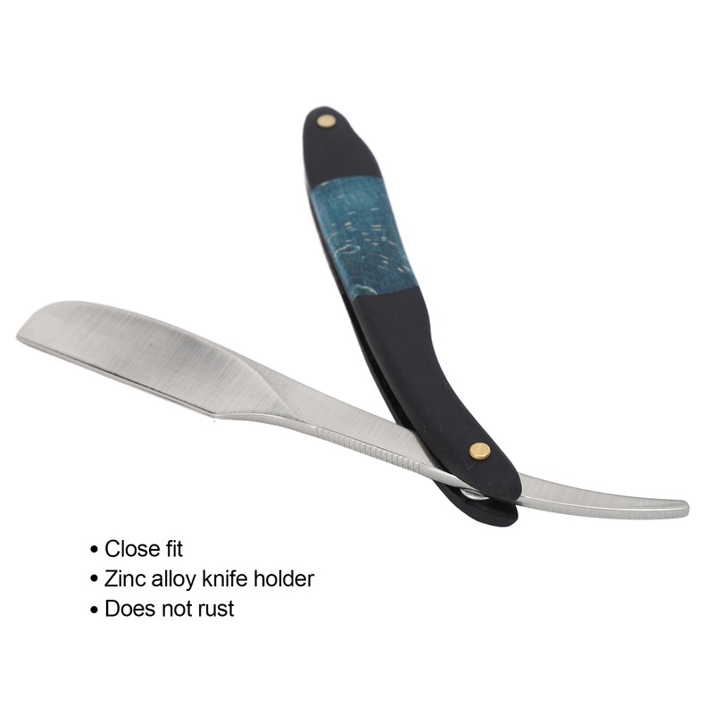 Straight Edge Razor Men Zinc Alloy Portable Barber Folding Manual