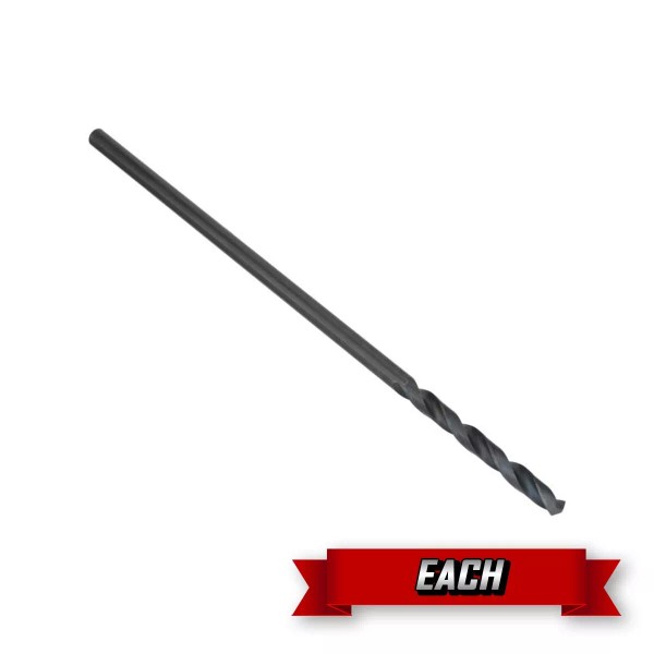 Drill America Drill Bit, Aircraft Extension, Black Oxide, 3/8" x