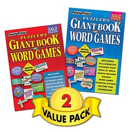 Puzzler's Giant Book of Word Games for the Whole Family – 2 Pack [Paperback] Penny Press/Dell Magazines