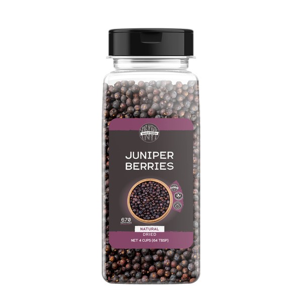 Birch & Meadow 4 Cups of Dried Juniper Berries, Herbaceous