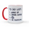 STORE INDYA Printed White Ceramic Mug with To Do List