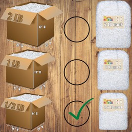 Mood Lab Crinkle Cut Paper Shred Filler - 1/2 LB White - Shredded Cut Paper for Basket Filling - Gift Box Kraft Wrapping Paper