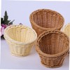 MAGICLULU Simulated Rattan Storage Basket Plastic Vegetable Basket Fruit Container