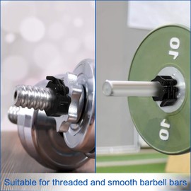 4 PCS Barbell Clamps Collars Olympic Bar Clips 1Inch Barbell Clips Quick Release Professional Olympic Barbell Locking Collars For Fitness Weightlifting Strength Training