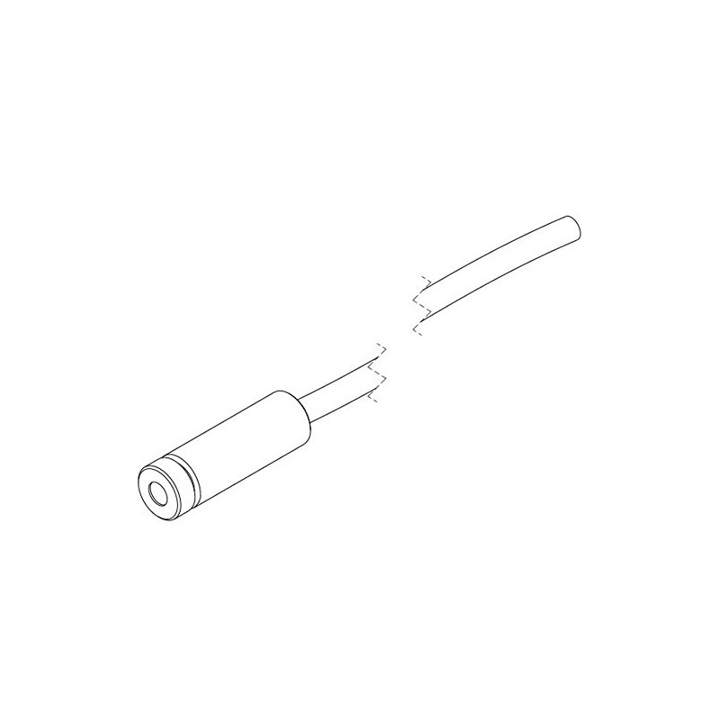 Dot laser, red, 650nm, 1mW, 3V DC, Ø8x25mm, Laser Class