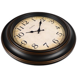 Crosstime 18 Inch Vintage Large Wall Clock for Living Room Decor,Battery Operated Silent Non-Ticking Retro Classic Clocks for Kitchen Fireplace Home Office,House Warming Gifts,Bronze