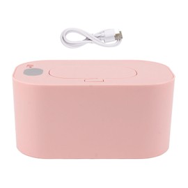Calentador de Toallitas para Bebés Control de Calefacción de Temperatura Inteligente Gran Capacidad Calefacción General Uniforme Calentador de Toallitas para Pañales Súper (Pink)