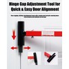 Faitio Door Hinge Adjustment Tool Kit, 4 in1 Hinges Gap