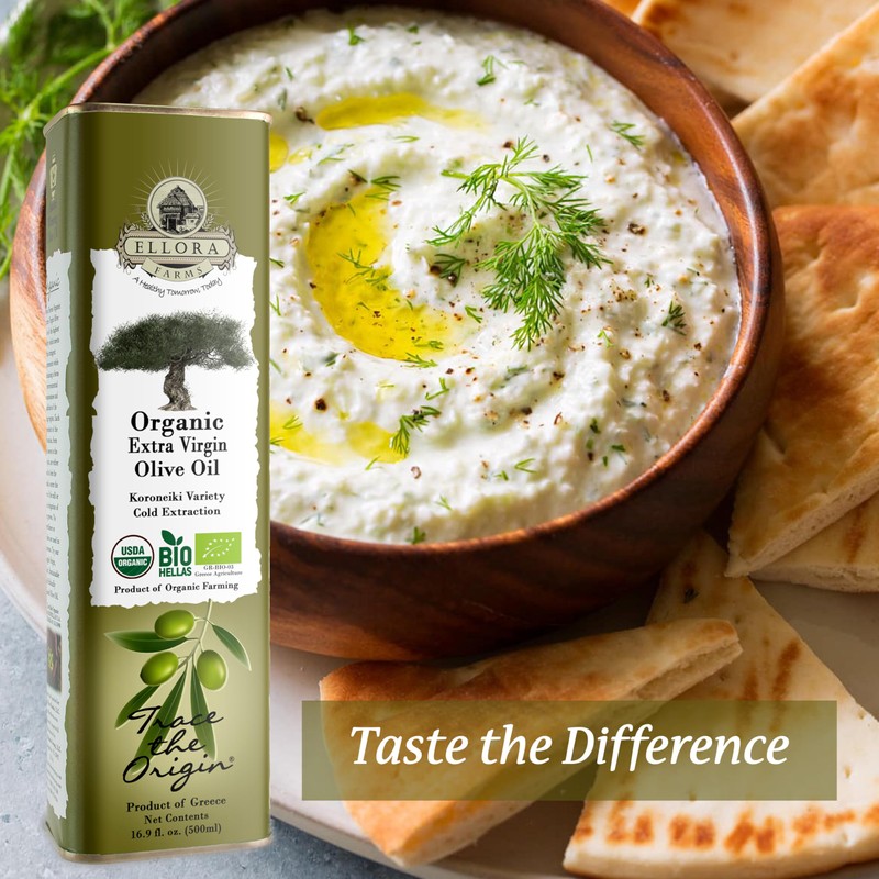 Ellora Farms, Organic Extra Virgin Olive Oil, Cold Press, Traceable