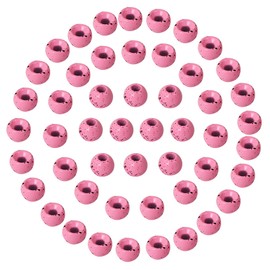 EUPHENG 50pcs Mottled Tactical Tungsten Beads for Jig Hooks Fly Tying Assortment Nymph Head Fly Tying Materials 6 Colors / 5 Sizes