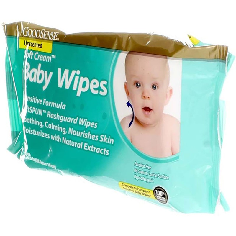 GoodSense Soft Cream Baby Wipes, Unscented, 35 Ct