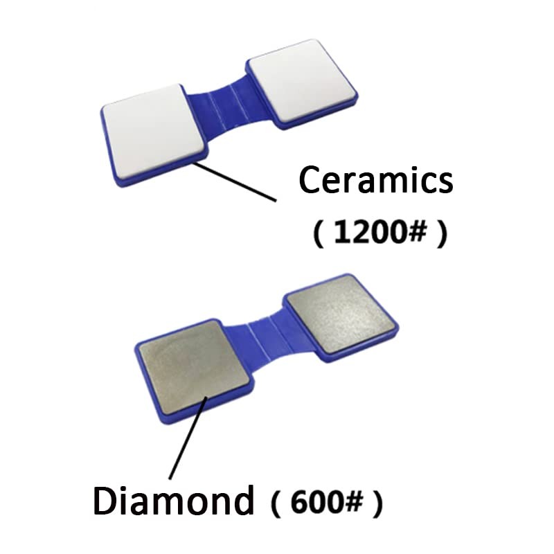 2Pcs Ice Skates Blade Sharpener, Manual Double-Side Skates Edge Sand