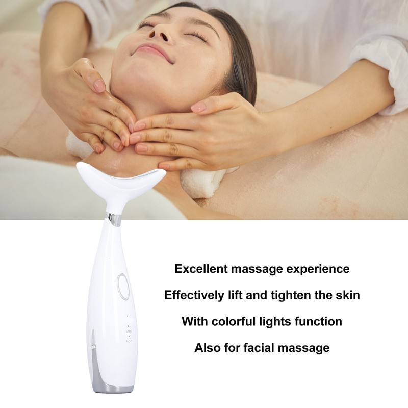 Neck Lifting Massager Colorful Lights Promote Circulation Neck Skin Tightening