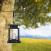 Solar Power Hanging Simulation LED Candle Light for Outdoor Garden