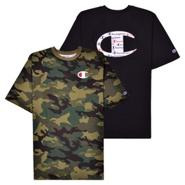 Champion Big and Tall Shirts for Men – 2 Pack Graphic Mens Big and Tall T-Shirts