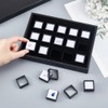 BENECREAT 15 Pack Gemstone Display Box Black Diamond Display Case