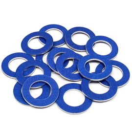 15 Pcs Oil Drain Plug Gasket - 12mm OEM Aluminum Oil Drain Plug Washer Gaskets - Compatible/Replacement for for Toyota Lexus Scion Crush Washer Seals Oil Drain Plug Washers Replaces# 9043012031