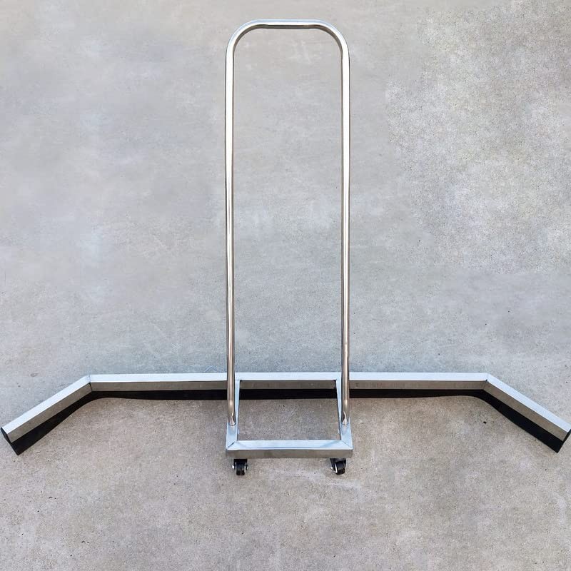 AIWFL 4.5FT Stainless Steel Sport Tennis Court Squeegee with Wheel,