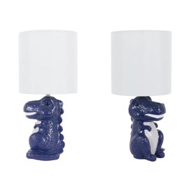 Your Zone Kids Dinosaur Table Lamp (Set Of Two) New