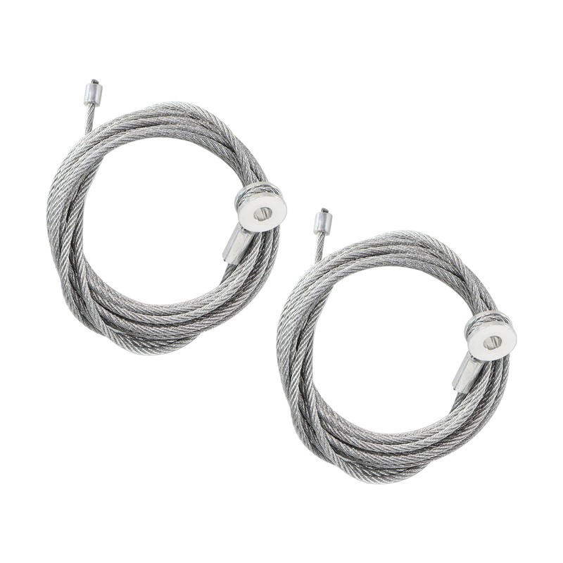 Par (2) cables de repuesto para puerta de remolque de