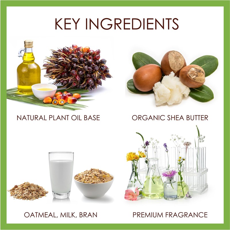 BELA Oatmeal Soap with Milk and Bran 3.3 OZ, Pack