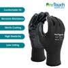 A406 12 Pair Black Nitrile Coated Gloves Work Gloves Nylon