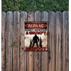Blackwater Trading Warning Property Protected By A Grumpy Bigfoot 9"x12"
