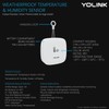 YoLink Smart Outdoor Temperature & Humidity Sensor, Hygrometer, Thermometer, 1000'