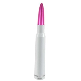 VMS WHITE PINK BULLET ANTENNA FOR CHEVY SILVERADO AND GMC SIERRA UP TO 2006