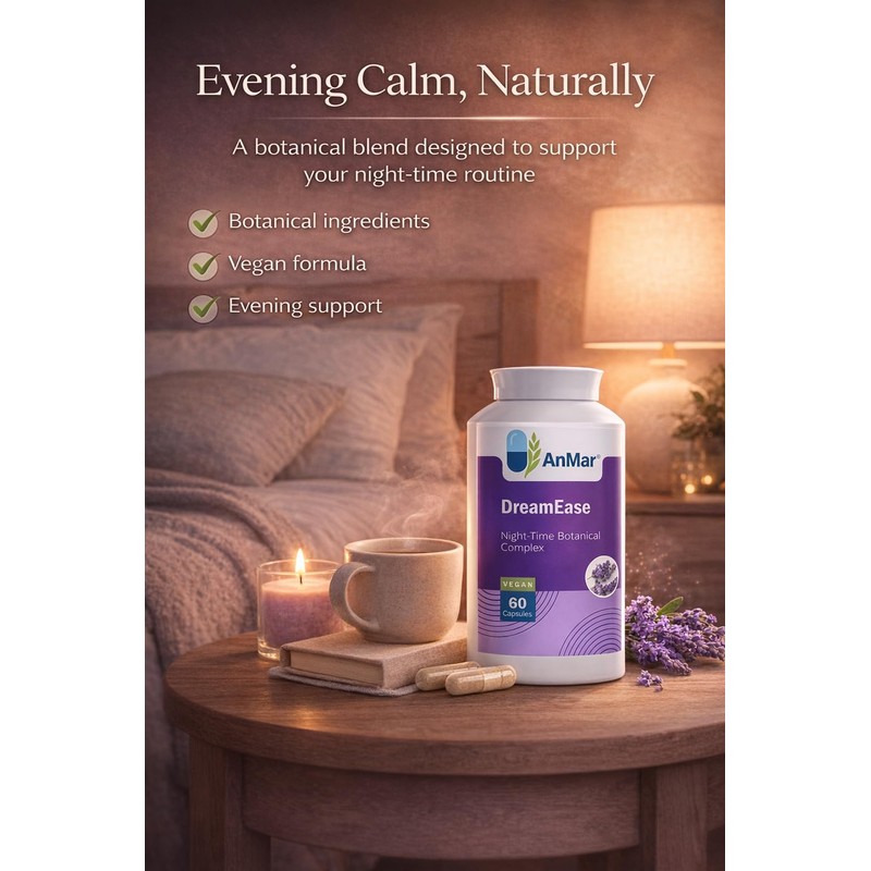 AnMar® DreamEase Night Time Herbal Complex – Ashwagandha KSM-66, Tart