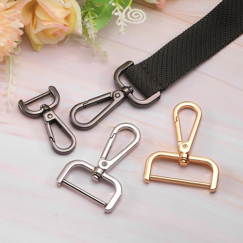 QUARKZMAN Pack of 4 Swivel Carabiner Hooks with Swivel 20