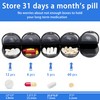 XL Monthly Pill Organizer 2 Times A Day, AM/PM One