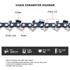 3-Pack Chainsaw Chains 18 Inch 68 Drive Links .325" Pitch
