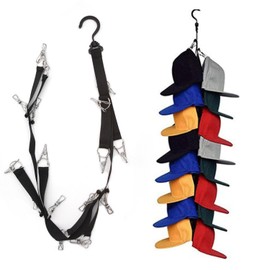 16 Baseball Cap Rack,Hat Organizer Holder,2.5cm*1m Hat Keeper Closet Hook Cap Holder,Closet Hanging Hat Organizer with Adjustable Height Hanging Baseball Hat Organizer for Closet