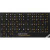 Thai-English Non Transparent Black Background Keyboard Stickers for Computer Laptops